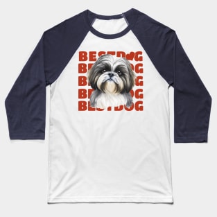 Best Dog Shih tzu Baseball T-Shirt